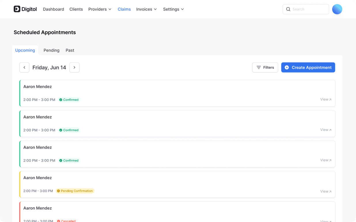 Main Dashboard